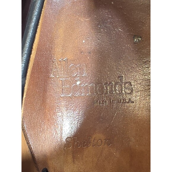 Allen Edmonds Men\'s Shelton 9.5 E Burgandy & Black Saddle shoes main image 11